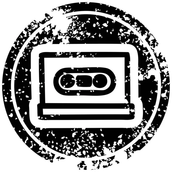 Иконка бедствия кассеты — стоковый вектор