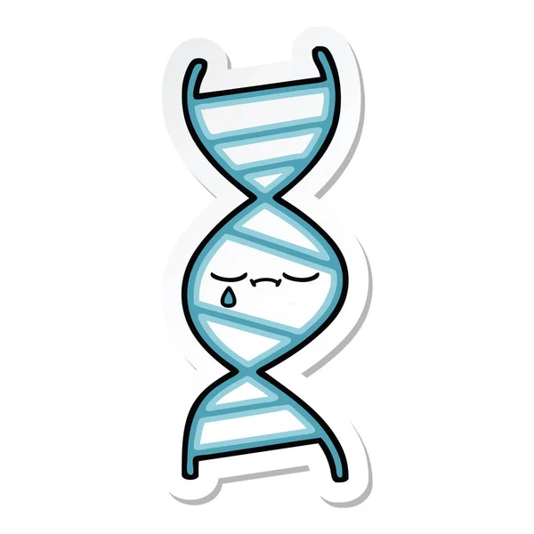 Böllér-ból egy aranyos rajzfilm DNS szál — Stock Vector