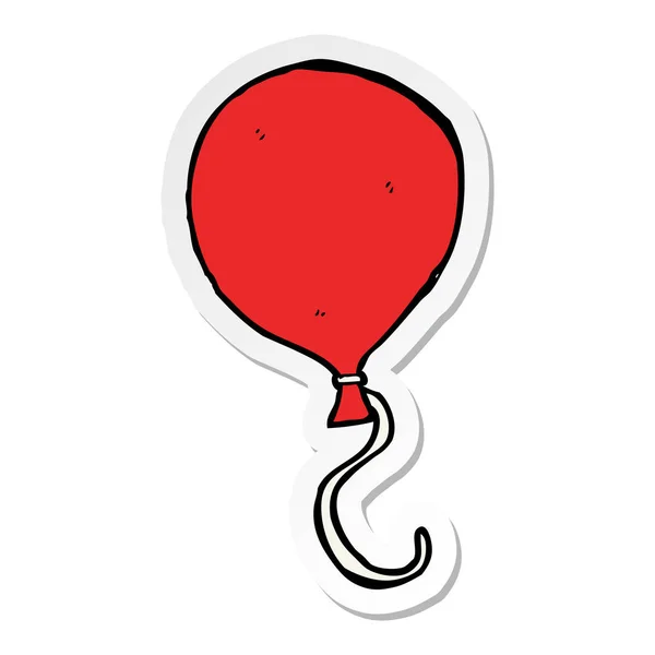 Autocollant Ballon Dessin Animé — Image vectorielle