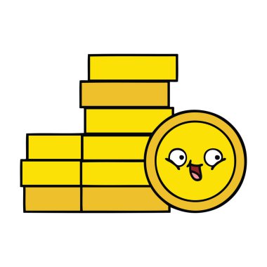 sevimli çizgi paralar