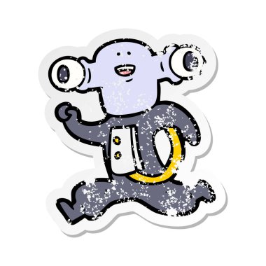 çalışan bir dostu karikatür yabancı sıkıntılı etiket