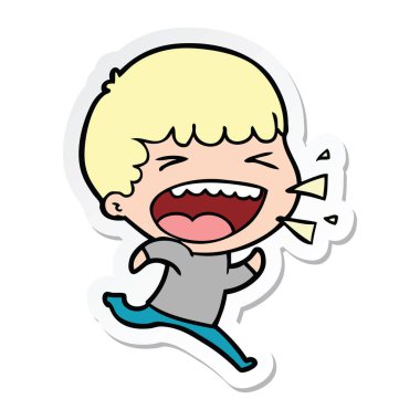 adam bir çizgi film etiketi