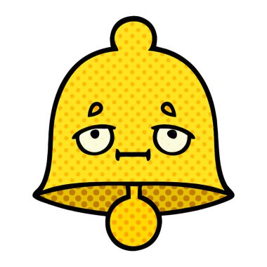 çizgi roman tarzı karikatür bir çan