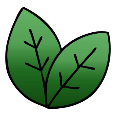 Degrade gölgeli ilginç karikatür bırakır