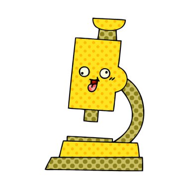 çizgi roman tarzı çizgi film mikroskop