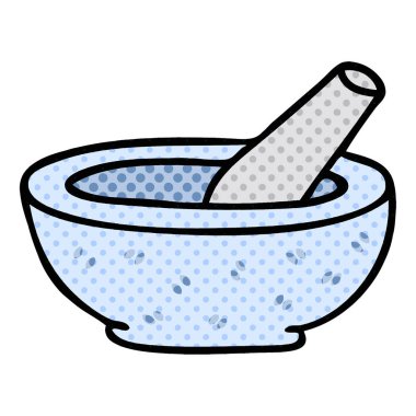 çizgi roman tarzı ilginç karikatür havaneli ve harç