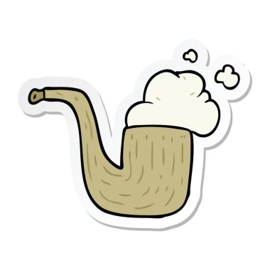 bir çizgi film boru etiket