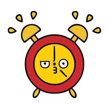 sevimli çizgi bir çalar saat