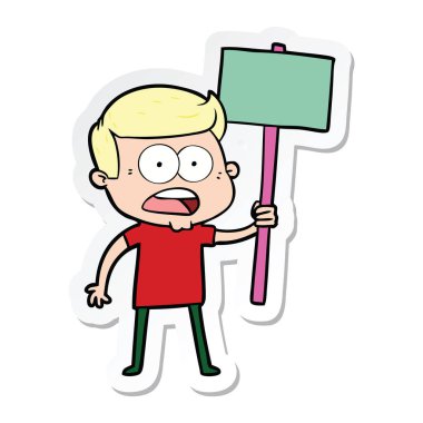 etiket bir karikatür dostum şok