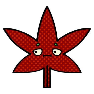 çizgi roman tarzı çizgi film sonbahar yaprak