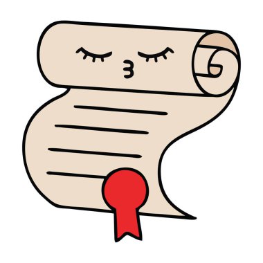 bir sözleşmenin sevimli çizgi