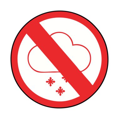 sevimli çizgi işareti kar yok izin