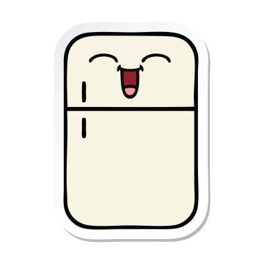 sevimli çizgi buzdolabı dondurucu etiket