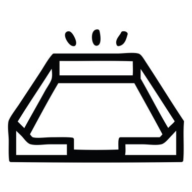 boş tepsi kutsal kişilerin resmi sembol