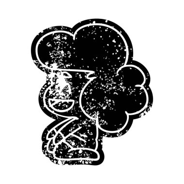 Grunge simgesi kawaii uzaylı kız