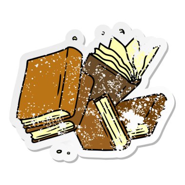 sıkıntılı etiket karikatür kitapları topluluğunu doodle