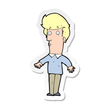 etiket bir karikatür adamı korkuttum galiba.