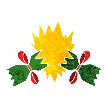 kraker çekti ilginç retro illüstrasyon stil çizgi film