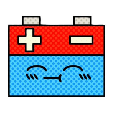 çizgi roman tarzı karikatür bir akü