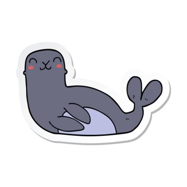 etiket, bir çizgi film mühür