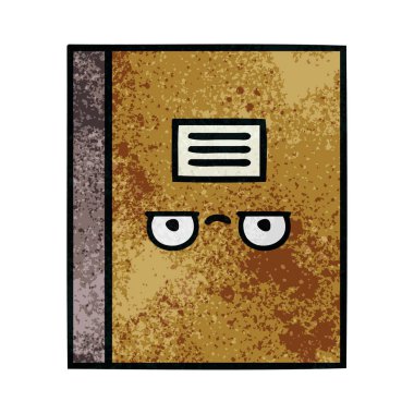 Retro grunge doku karikatür defter