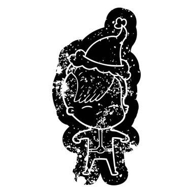 fütüristik kıyafetleri wea giyen bir kız çizgi film sıkıntılı simgesi