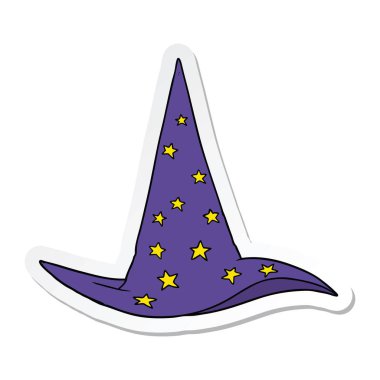 etiket bir çizgi film Sihirbazı şapka