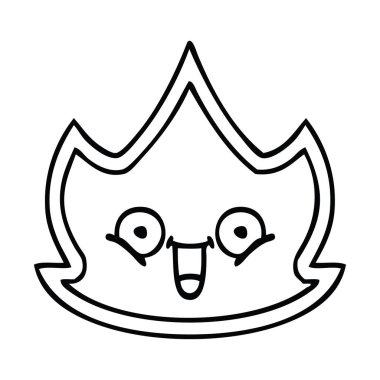 Çizim karikatür bir ateş