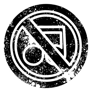 hiçbir müzik sıkıntılı simgesi