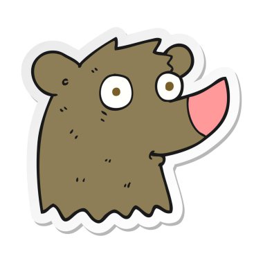 bir çizgi film ayının etiket