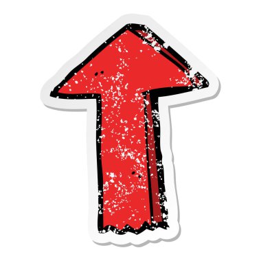 bir çizgi film ok sıkıntılı etiket