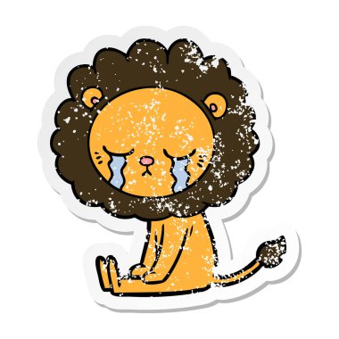 ağlayan çizgi film aslan sıkıntılı etiket