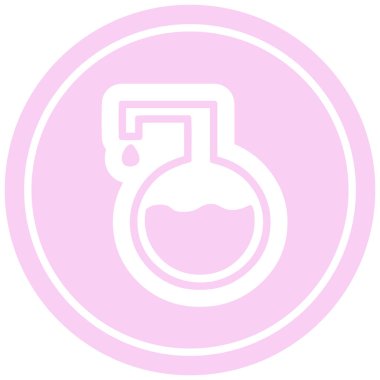 Bilim deneme dairesel simgesi simgesi