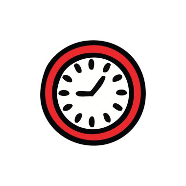 sevimli çizgi bir duvar saati