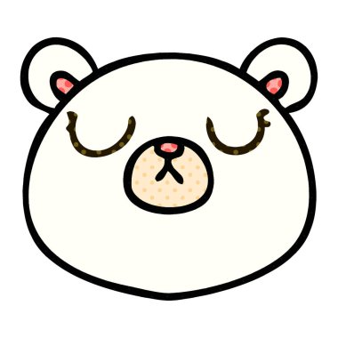 çizgi roman tarzı ilginç karikatür kutup ayısı