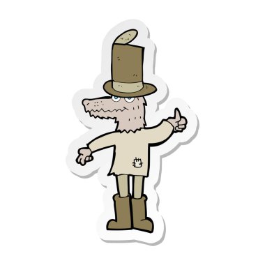 çizgi film kurt adam etiketi