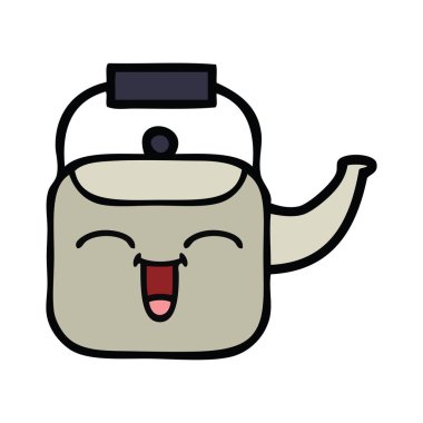 sevimli çizgi su ısıtıcısı