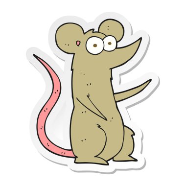 bir çizgi film fare etiket