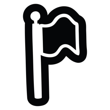 dalgalanan bayrak simgesi