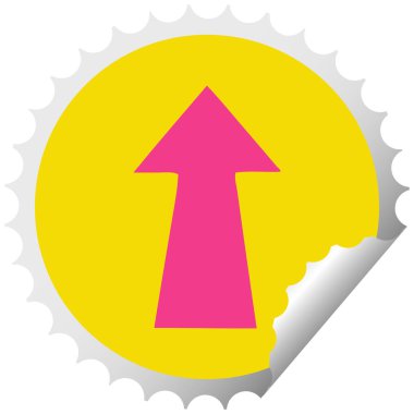 dairesel peeling etiket ilginç karikatür oku