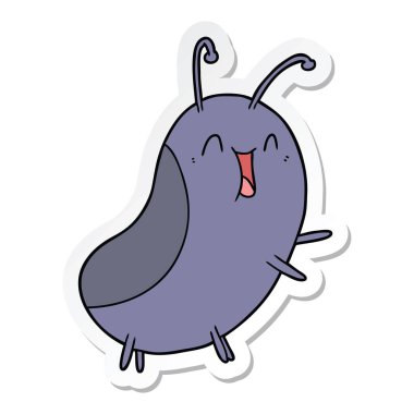 etiket bir karikatür mutlu hata