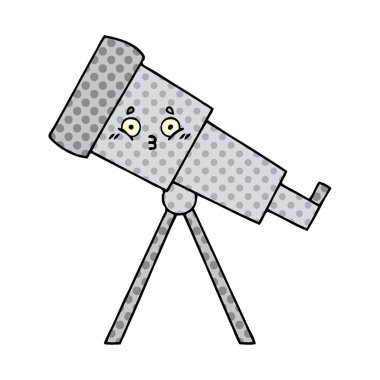 çizgi roman tarzı çizgi film teleskop