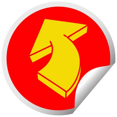 dairesel peeling etiket ilginç karikatür oku