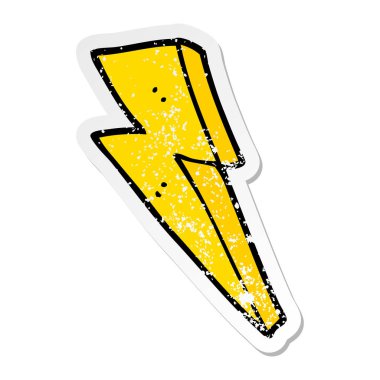 çizgi film şimşek sıkıntılı etiket