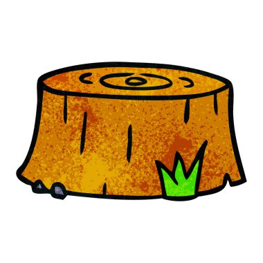 dokulu karikatür doodle ağacı günlüğü 