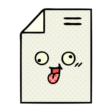 bir parça kağıt, çizgi roman tarzı çizgi film 