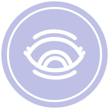 bakan göz dairesel simgesi simgesi