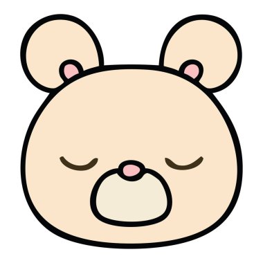 elle çizilmiş ilginç karikatür ayı