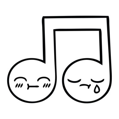 çizgi çizme çizgi film müzik notası