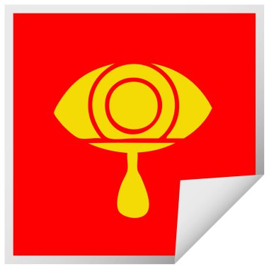 etiket karikatür göz ağlıyor peeling Meydanı